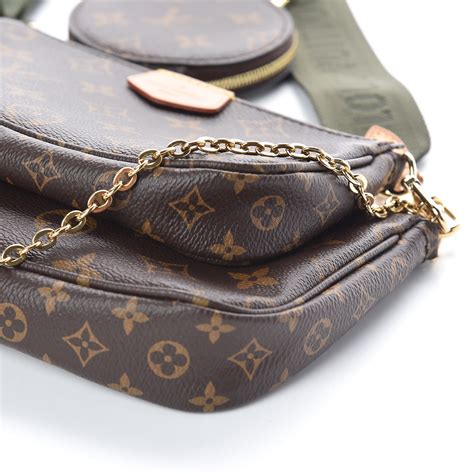 monogram multi pochette accessories kaki.